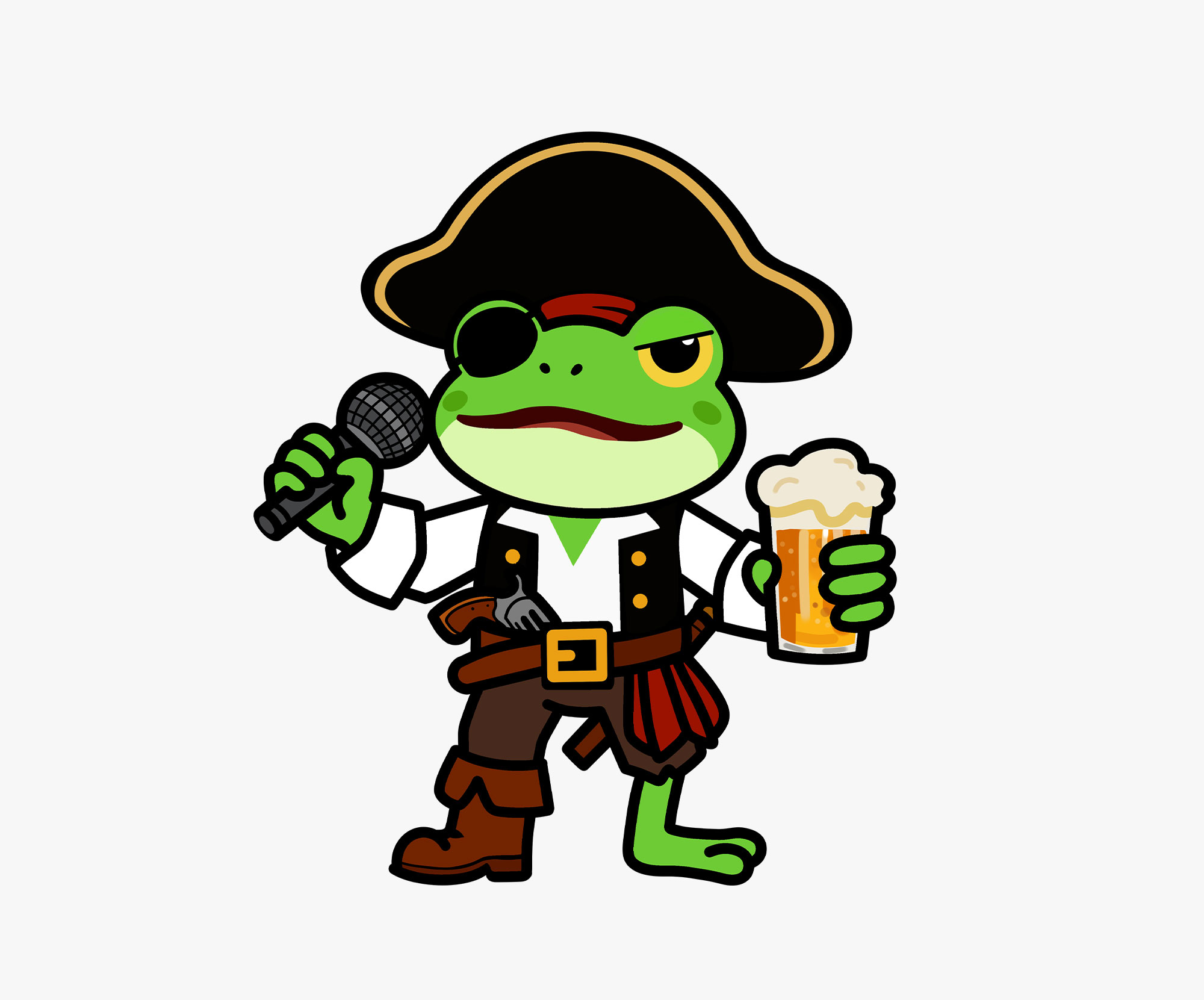 麥浪嶼KTV歡唱蛙IP設計